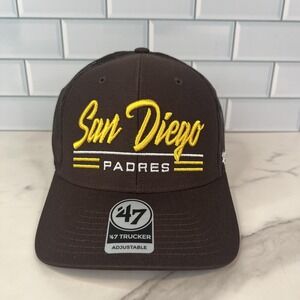 47 Brand Black and Yellow San Diego Padres Hat